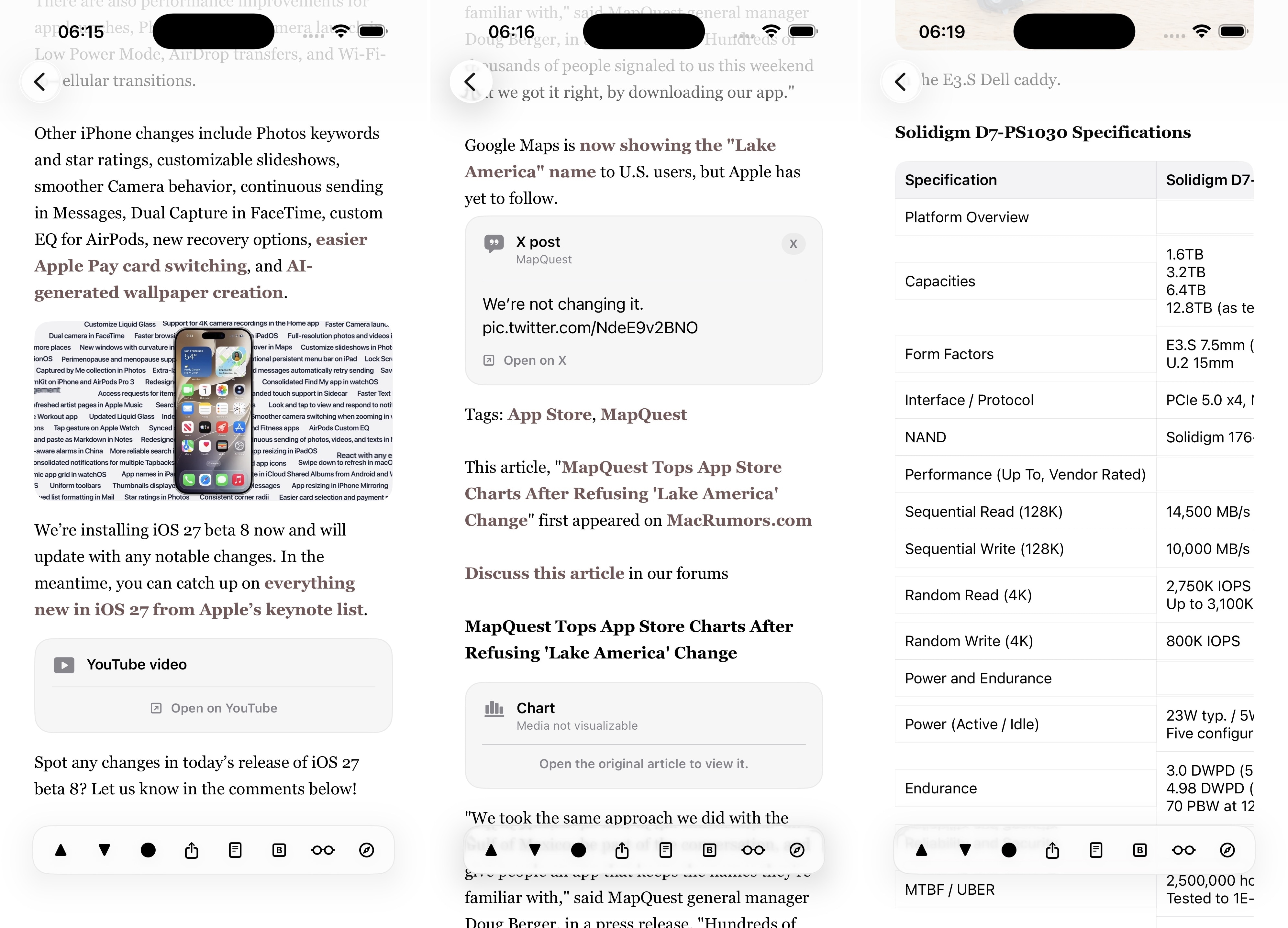 Rich embedded preview